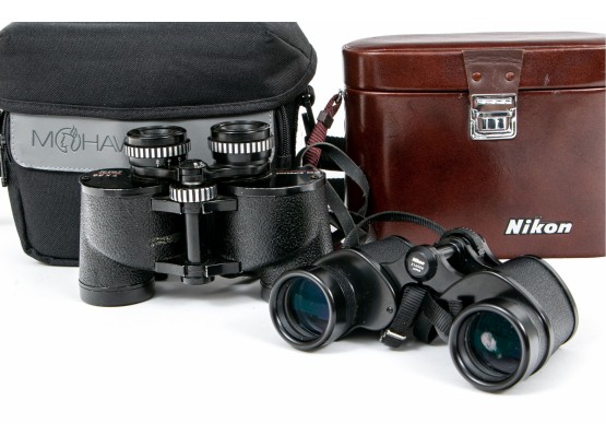 ATCO Superama And Nikon Binoculars With Cases