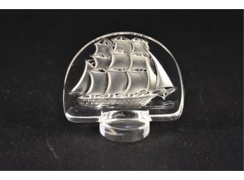 Lalique Crystal Caravelle Clipper Ship