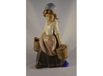 Lladro 'Girl With Two Pails' Figurine No 13512