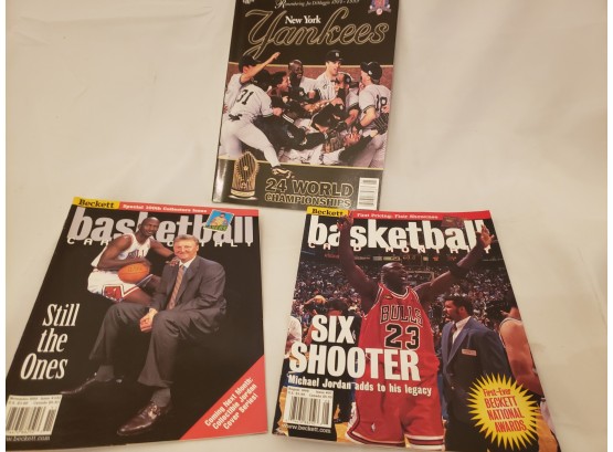 Michael Jordan Beckett Magazines And NY Yankees Magazine