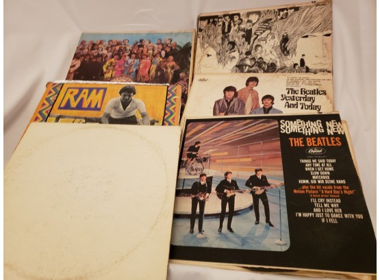 6 Beatles Albums Including The White Album