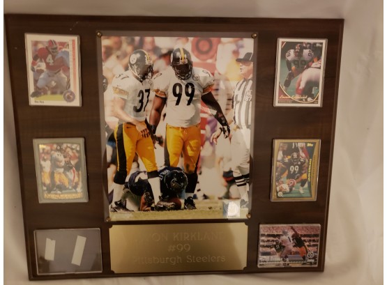 Pittsburgh Steelers Levon Kirkland And Team Plaque