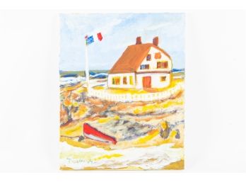 Jacques Painting Of A French Seaside Cottage