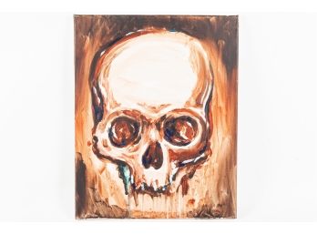Grunge Skull Painting