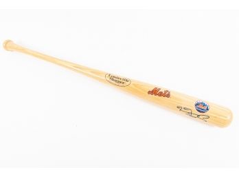 Autographed Mets Baseball Bat