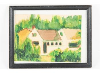 Quaint Cottage Watercolor