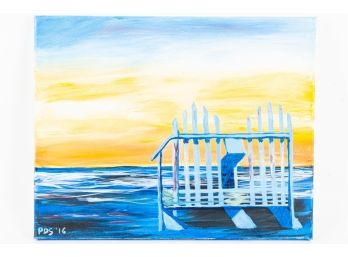 PDS Painting Of Adirondack Chairs By The Sea