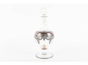 Silver-Plated Glass Decanter
