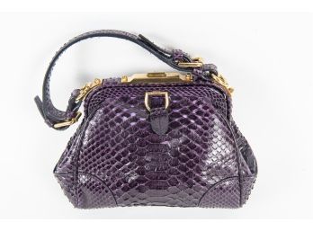 Ralph Lauren Embossed Leather Handbag