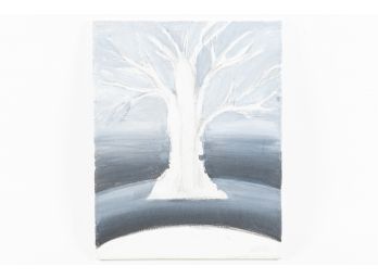 Tree Silhouette On Canvas