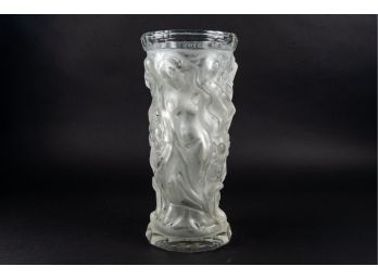 Nude Female Figural Art Glass