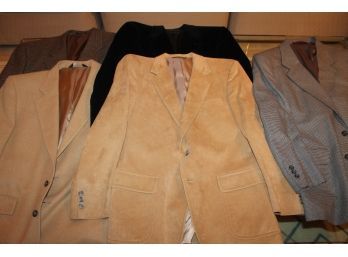 Five Men's Sport Coats From Jos. A Bank Etc  1 Ultra Suede 1 Camel Hair - Size 39