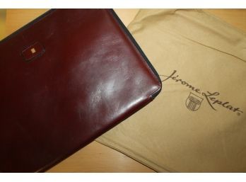 Jerome Leplat Leather Briefcase With Clothe Cover