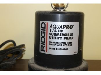 Ridgid Aqua Pro 1/4 HP Submersible Utility Pump