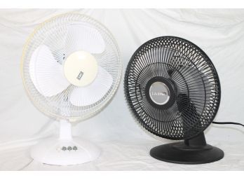 Pair Of Table Top Fans By Lasko And SMC