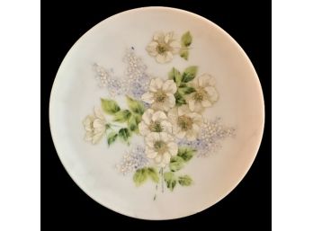 Hand-Painted Floral Decorative Plate