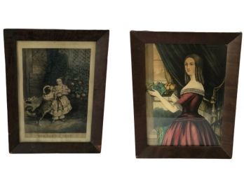 Two Pieces Of Framed Ephemera