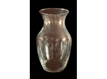 Fluted Heavy Glass Vase