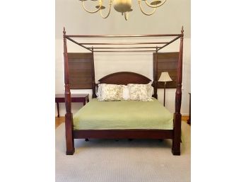 King 4-poster Canopy Bed And Mattress By Bombay Company