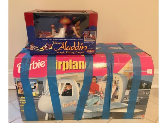 Barbie Airplane & Aladdin Flying Carpet Toy