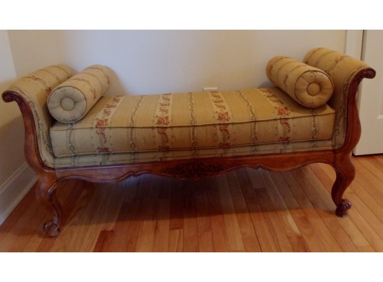 Ethan Allen French Style Upholstered Bench