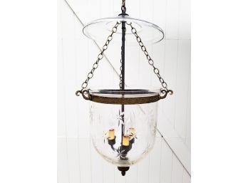 Ornate Antique Style Clear Glass Ceiling Lamp (2)