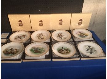 Complete Set Of Bone Migratory Bird Plates Wrapped In Original Boxes With Paperwork
