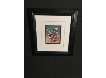 Framed Walt Disney Limited Addition Stamp Entitled (Disney 6 )with Certificate Of Authenticity