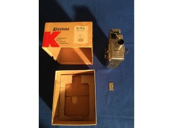 1950s Keystone 8 Mm Movie Camera In Box With Box