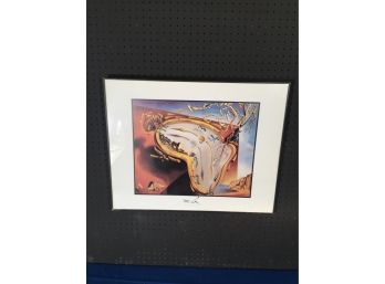 Salvador Dali Melting Clock Sequence Titled Moment Of Explosion Signed In The Plate And At The Bottom Of The