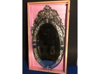 Venetian Style Vintage Mirror Solid No Pieces Missing Glass All There One Of The Nicest I’ve Seen