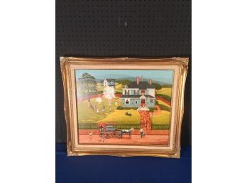 Very Nice Large Oil On Canvas Sign Lower Right(R Smith) Well Listed