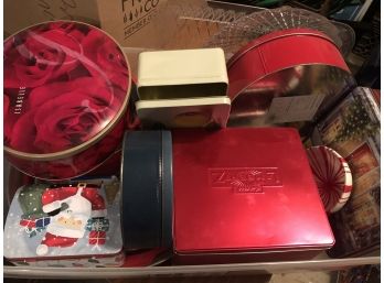 Lot Of Tins And Trays