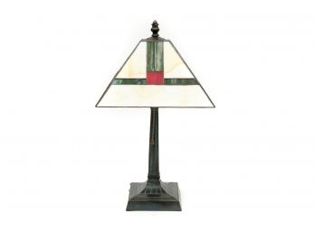Table Lamp With Stained Glass Shade