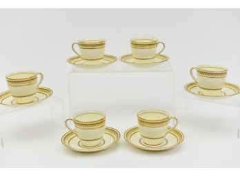 Set Of Six 'Repton' By Royal Doulton Cups And Saucers - Made In England