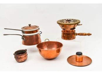Copper Waldow Double Boiler And More