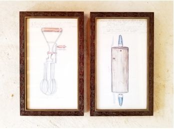 Vintage Kitchen Utensil Sketches - MAMARONECK PICKUP