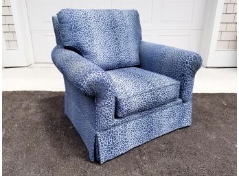 Stylish Blue Leopard Chair - MAMARONECK PICKUP
