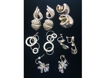 Sterling Silver Earrings Lot