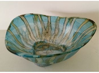 Modern Israeli Glass Bowl