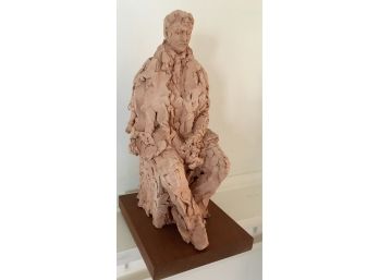 Signed 10' Clay Sculpture