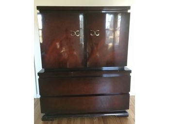 Vintage Art Deco Modernist Mahogany Dresser