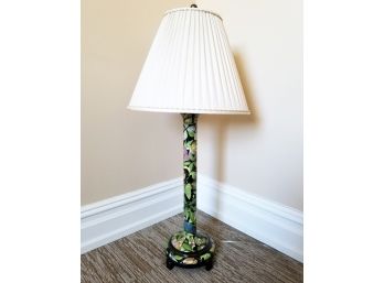 Floral Patterned Tall Lamp