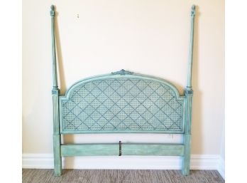 Caned Vintage Headboard Queen By Louis Mittman