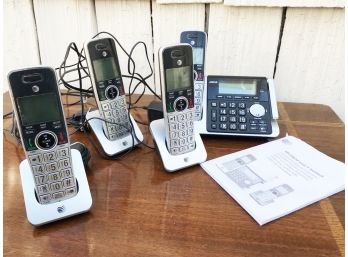 ATT Cordless Phone System, Home Base And 3 Extensions