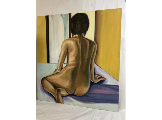 Framed Nude Painting Of Woman