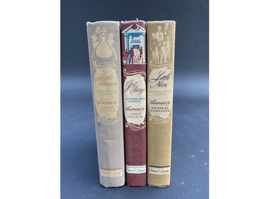 Three Illustrated Collector's Volumes, 1940s, Louisa May Alcott