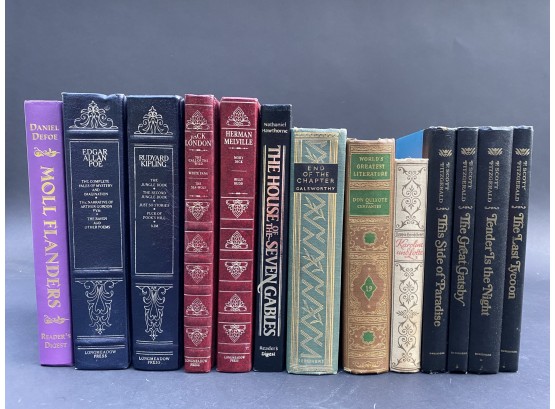 Beautiful Vintage Classic Literature Library