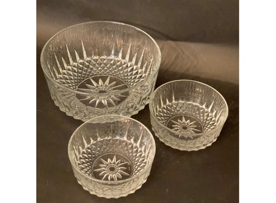 Arcoroc Pressed-Glass Bowls