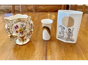 Limoges And Rosenthal Small Vases